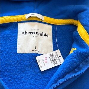 Abercrombie & Fitch Kids Royal Blue Zip-Up Hoodie, NWT